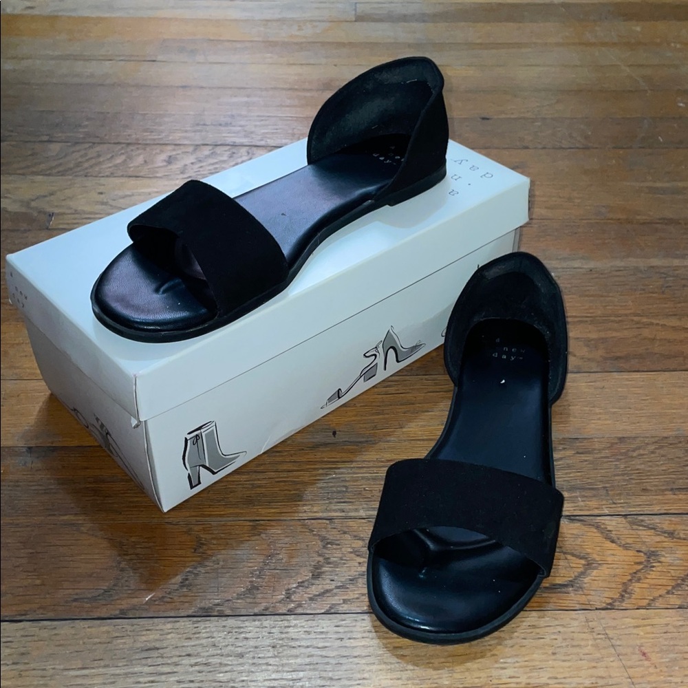 A New Day Black Sandals